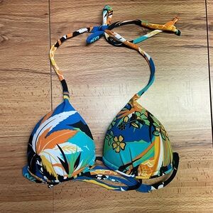 Beach Floral Bikini Top